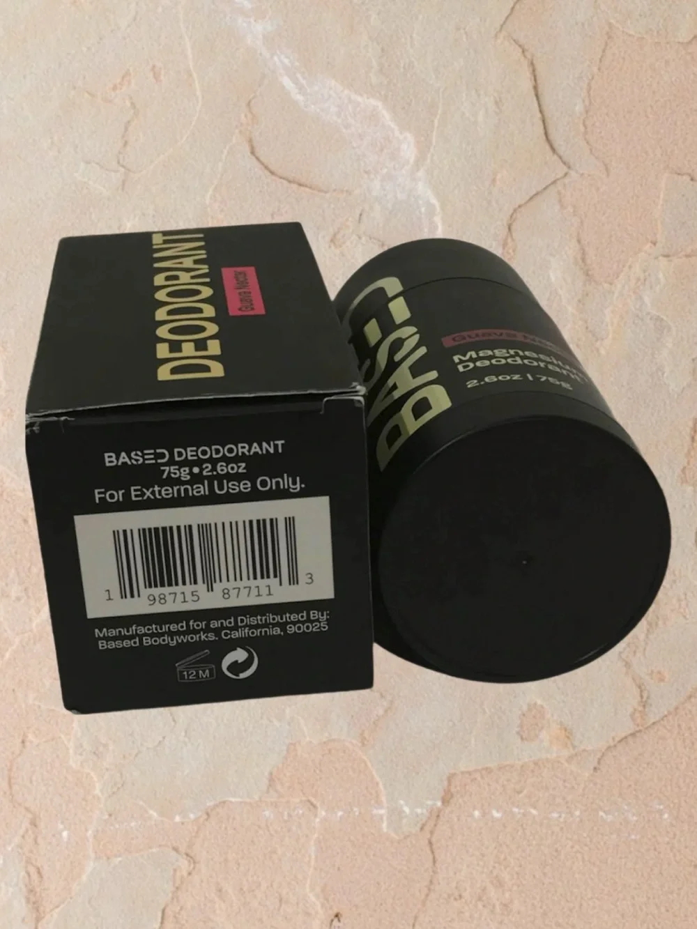 BASED BODYWORKS Guava Nectar Deodorant 2.6oz Aluminum Free Natural Clean NIB